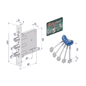 Slēdzene SECUREMME 2029