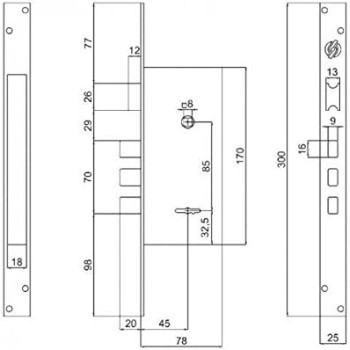 Slēdzene SECUREMME 2017 rokturim