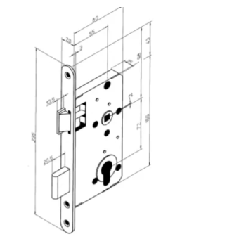 Slēdzene ASSA ABLOY 4292