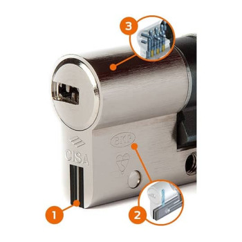 Cilindrs CISA ASTRAL S 35/45 5mult. atslēgas 