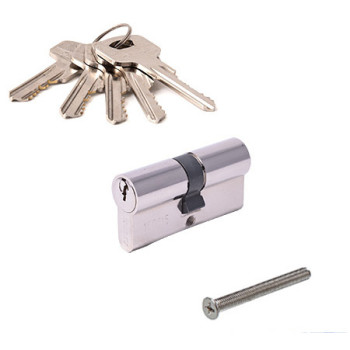 Cilindrs APECS EC-100(50x50)-NI Blister 5 atslēgas 