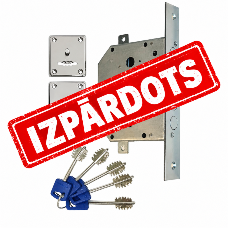 Slēdzene APECS T-20/S6-NI – ar Apecs DP S CR dekora uzlikām (analogs Elbor 1.06.02)