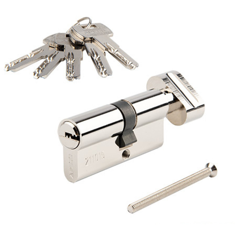 Cilindrs APECS EM-60(30Cx30)-C-NI Blister 5 atslēgas 