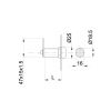 Pasta slēdzene IBFM Art 150 L16mm