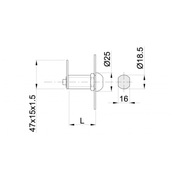 Pasta slēdzene IBFM Art 150 L16mm