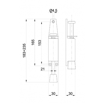 Fiksators IBFM Art 245-180mm peleks