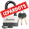 Piekaramā terauda slēdzene AVERS PDR-50-75L (germ.) 5 atslēga