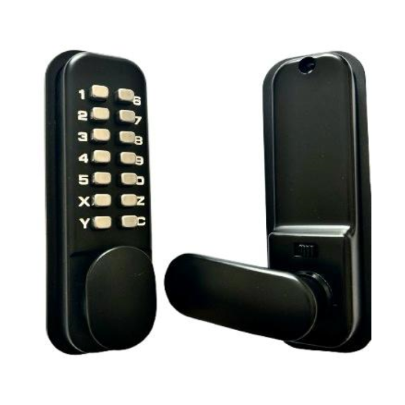 Uzliekamā slēdzene kodu 2000 BLM, melns BOX 60mm