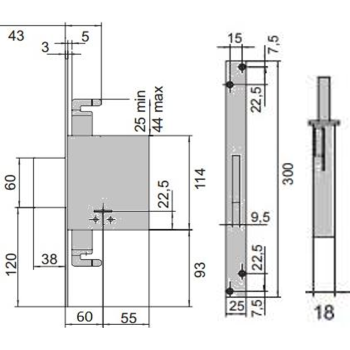 Slēdzene CISA 57015 