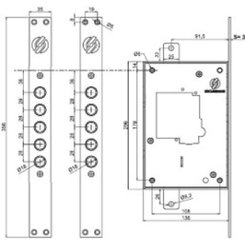 Slēdzene SECUREMME 2510FD (laba) – 5 atslēgas un 1 master atslēga