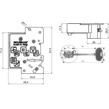 Slēdzene serdene SECUREMME maināma 25SX D Evolution (laba)