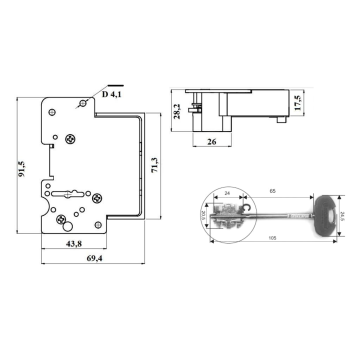 Slēdzene serdene SECUREMME maināma 25SX S Evolution (kreisa)