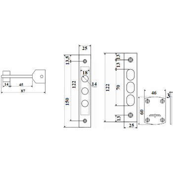 Slēdzene AVERS R35/S8-CR