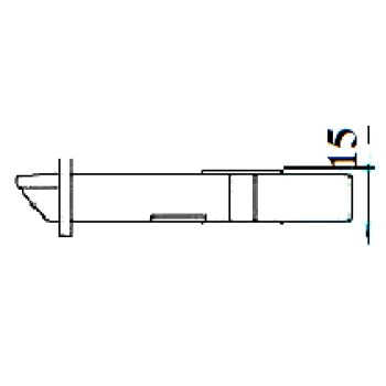 Slēdzene LOB ASSA ABLOY Z75B-01 72/50 Zn 
