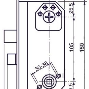 Slēdzene ASSA 565 Zn FIN L/R
