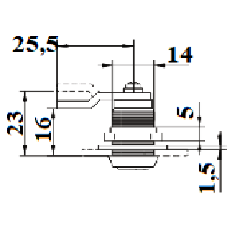 Pastkastītes slēdzenes LOB ASSA ABLOY ZKP-61A1 