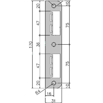 Pretplāksne 029 (regulējama) 