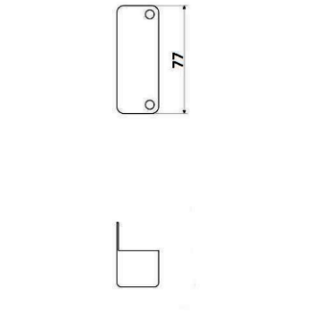 Uzliekamā slēdzene APECS 0556 BN 5 atslēgas melns