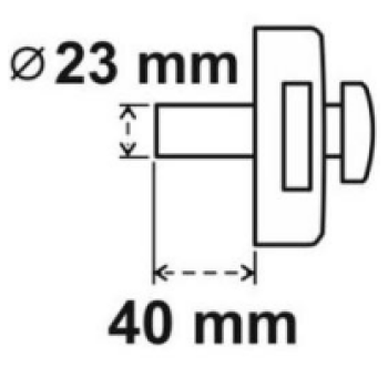 Uzliekamā slēdzene LOB ASSA ABLOY TVGD-10-09 brūna BLISTER