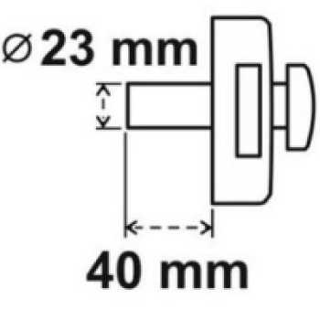 Uzliekamā slēdzene LOB ASSA ABLOY TVGD-10-09 brūna BLISTER