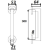Rokturis MASSIVE APECS 22x300 INOX 
