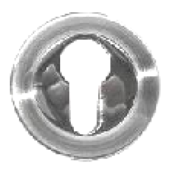 Uzlika cilindram APECS DP-C-04-CRM matēs, hroms PZ