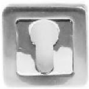 Uzlika PZ E7 CRM/CR kvadrāta matēs, hroms/hroms E7