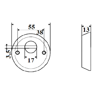 Bruņa APECS Protector Basic NIS matēts, niķelis 