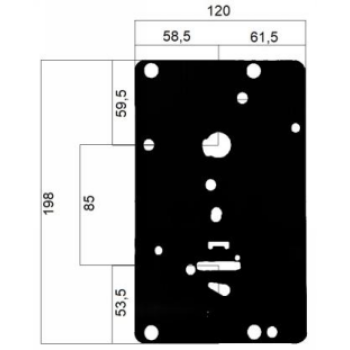 Plāksne brūna, aizsardzība SECUREMME PZ 85mm