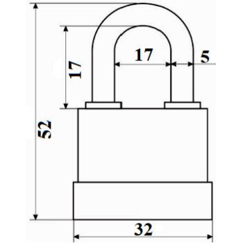Piekaramā atslēga APECS PD-01-32 3 atslēgas BLISTER