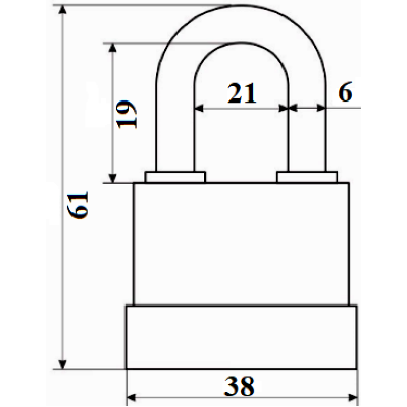 Piekaramā atslēga APECS PD-01-38 3 atslēgas BLISTER