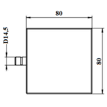 Piekaramā terauda slēdzene APECS PD-14-80 4 atslēgas BLISTER