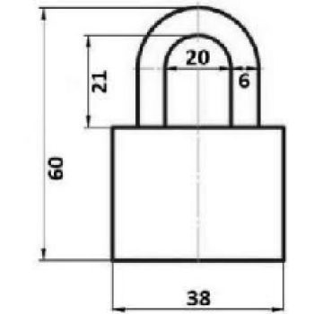 Piekaramā atslēga AVERS PD-01-38 3 atslēgas 