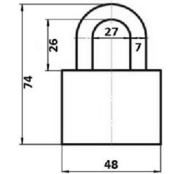 Piekaramā atslēga AVERS PD-01-50 3 atslēgas 