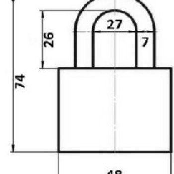 Piekaramā atslēga AVERS PD-01-50 3 atslēgas 
