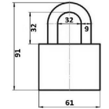 Piekaramā atslēga AVERS PD-01-63 3 atslēgas 