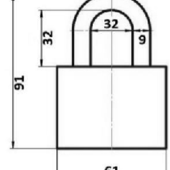 Piekaramā atslēga AVERS PD-01-63 3 atslēgas 
