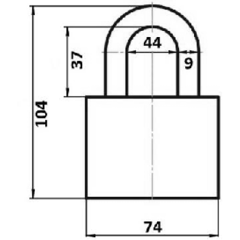 Piekaramā atslēga AVERS PD-01-75 3 atslēgas 