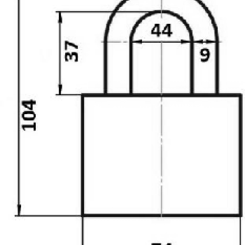 Piekaramā atslēga AVERS PD-01-75 3 atslēgas 
