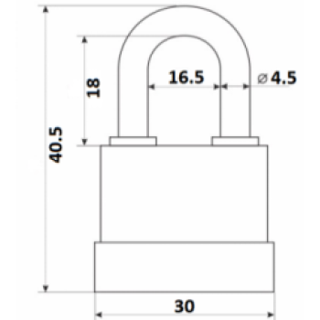 Piek.slēdz. LOB ASSA ABLOY KD30 3 atslēgas BLISTER