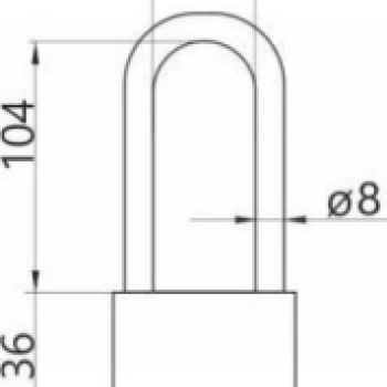 Piek.slēdz. LOB ASSA ABLOY KS52 3 atslēgas HEADER