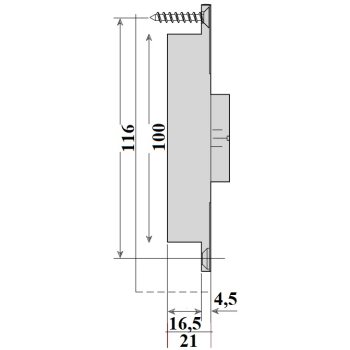 Eņģe CERN 3D 128-22mm BL melns, (Italija) 