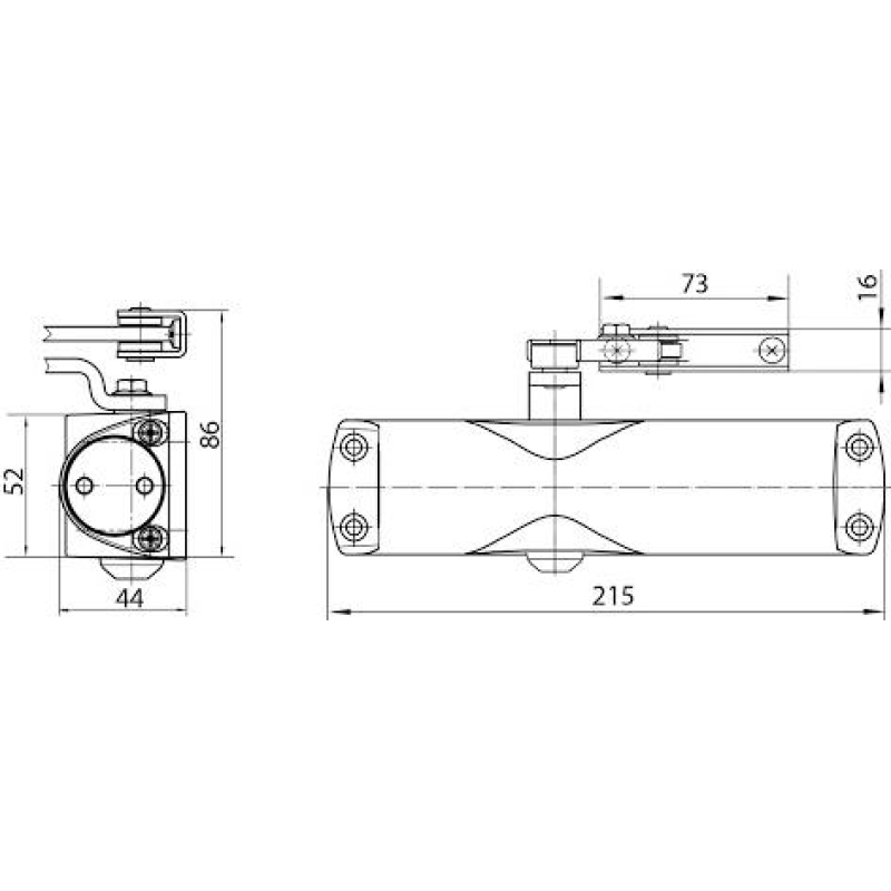 Aizvērējs GEZE TS 1000 brūns, 60kg 