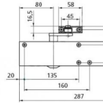 Aizvērējs GEZE NV TS 2000 sudrabs <100kg