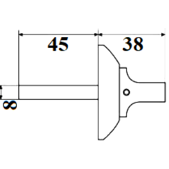 Aizbīdnis APECS matēs hrom 0803