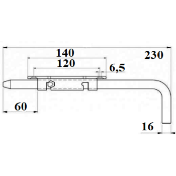 Durv.aizbidnis Art.67A 200mm 