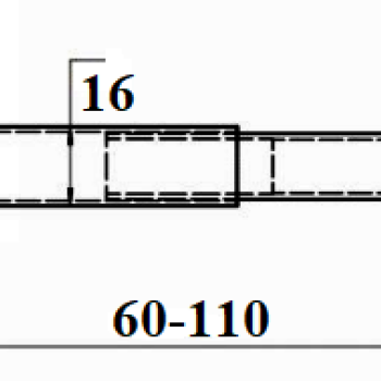Acs durvju D16 60/110 CR SECUREMME 