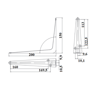 Kronšteins SB-1-200*150 SL peleks