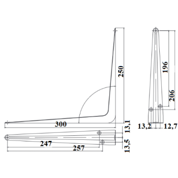 Kronšteins SB-1-300*250 SL peleks