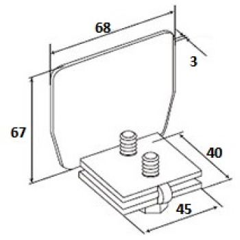 Gāla vaks-uzlika 68mm*68mm